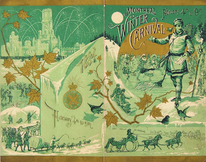 Le programme des festivités du Carnaval d’hiver de Montréal, du 4 au 9 février 1884.