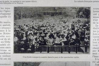Comment les français célèbrent leur fête nationale à Montréal : une foule compacte assiste dans le parc à des spectacles variés.