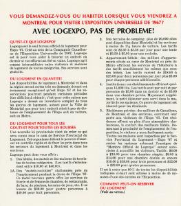 Feuillet promotionnel expliquant ce qu'est Logexpo