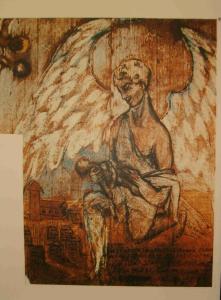 Peinture représentant un ange de la mort