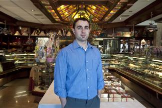 Vasilios Karagiannidis dans sa boulangerie