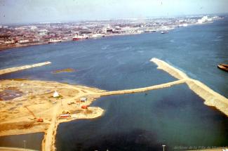 Lentement mais sûrement la nouvelle configuration de la pointe est de l’île Sainte-Hélène prend forme