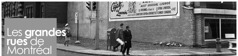 La rue De Montigny (devenue boulevard De Maisonneuve) au coin de la rue Saint-Denis - 4 avril 1963