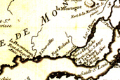 Plan ancien de Lachine, 1744