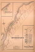 Plan du village de Sainte-Geneviève, 1879