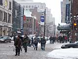 Photo d’une rue de Montréal en hiver