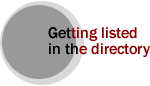 Getting listed in the directory