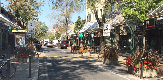 Réaménagement de la rue saint-hubert