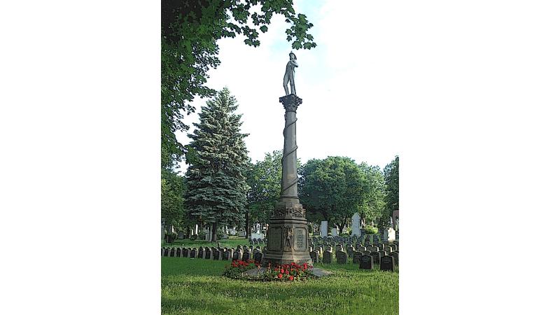 Monument des pompiers catholiques de Montréal.