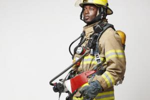 Pompier du Service de sécurité incendie de Montréal.