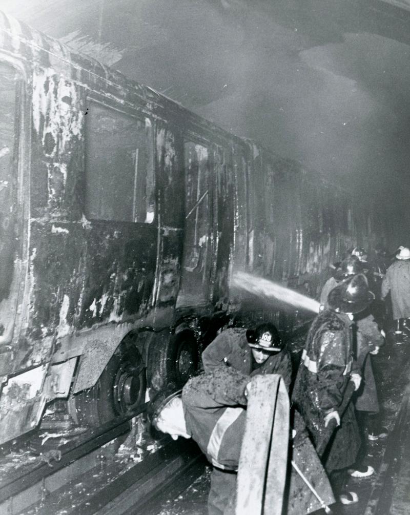 Incendie métro Henri-Bourassa.