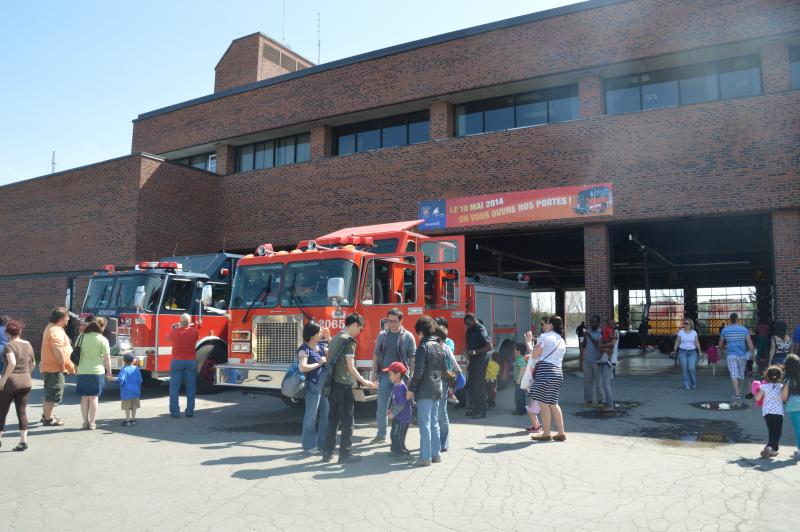 Open House at fire station 65, in 2014. 