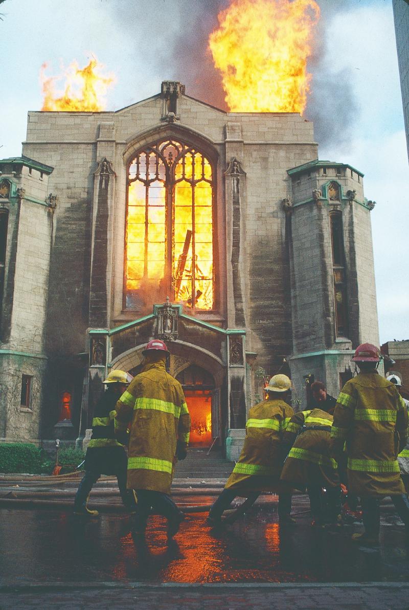 Fire at the Unitarian Church