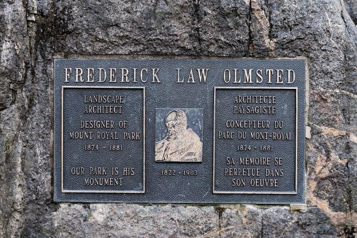 "Frederick Law Olmsted, 1822-1903", 1984, détail.