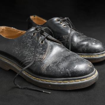 Chaussures de cuir noires