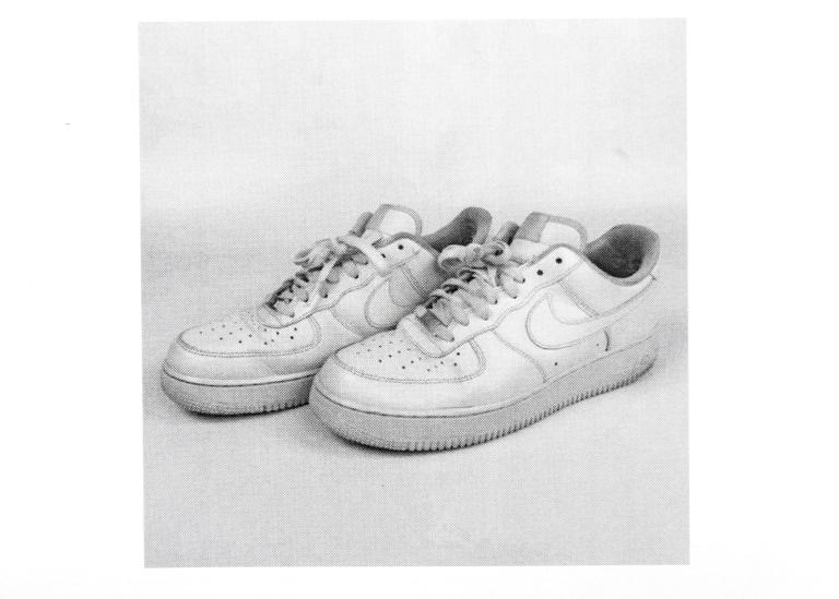 Baskets Nike blanches