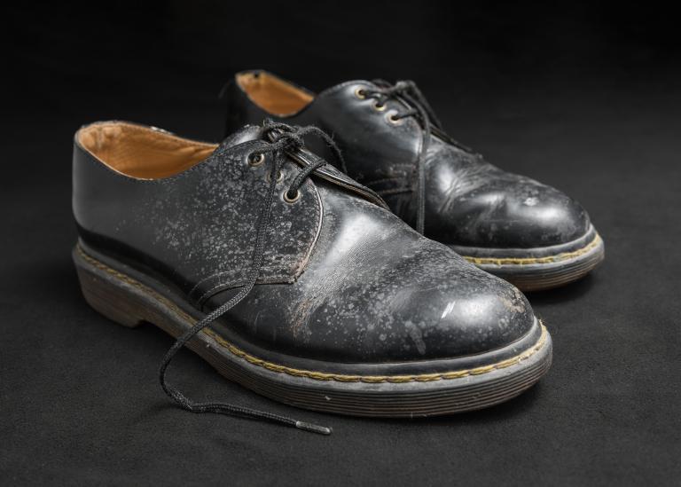 Chaussures de cuir noires